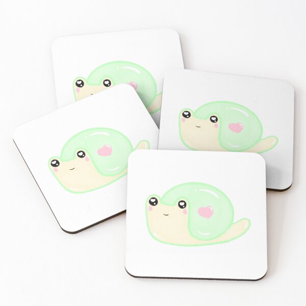 Item preview, Green Macaron Snail designed and sold by BubbleFluffCo.