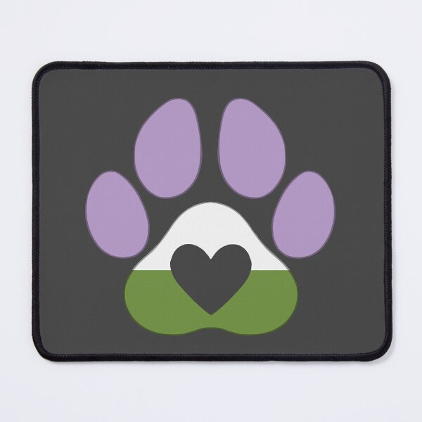 Item preview, Pride Dog Paw: Genderqueer Pride designed and sold by SkyBlueArts.