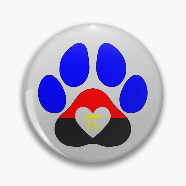 Item preview, Pride Dog Paw: Polyamorous Pride designed and sold by SkyBlueArts.