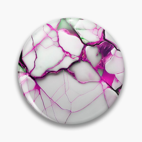 Item preview, Abstract Marble IMAGE PRINT ONLY (not real Marble) White Green Hot Pink designed and sold by Beachy.