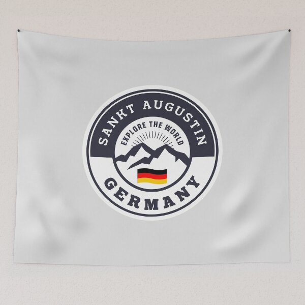 Artikelvorschau, Sankt Augustin Deutschland Schwarz-Weiß-Wappen entworfen und verkauft von World Designs.