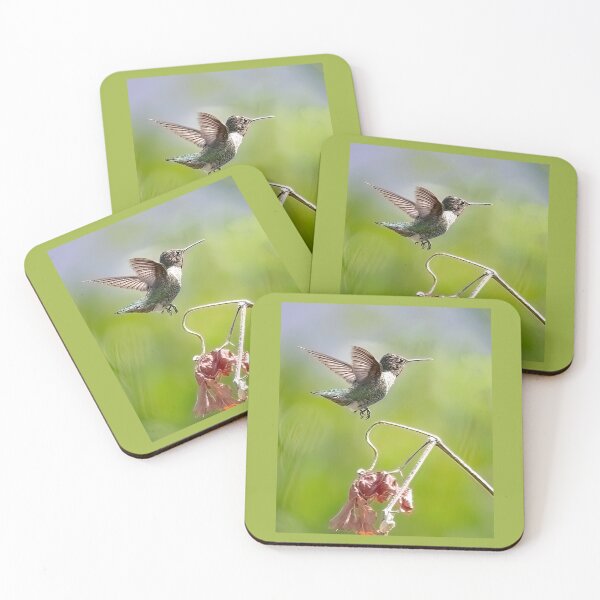 Item preview, Hummer About To Land on a Leaf designed and sold by CarolM.