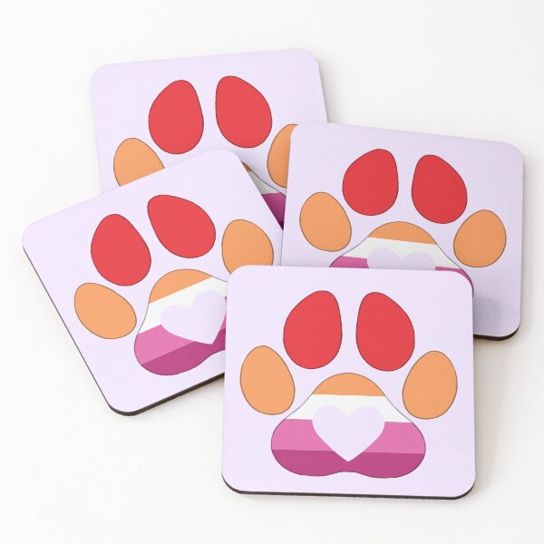 Item preview, Pride Dog Paw: Lesbian Pride designed and sold by SkyBlueArts.