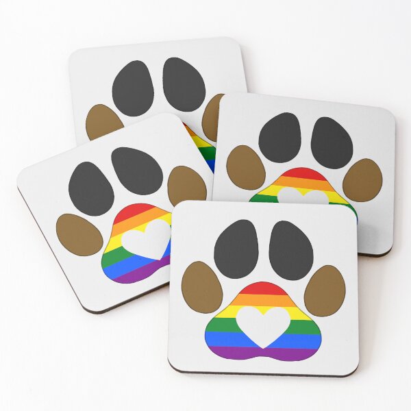 Item preview, Pride Dog Paw: Philadelphia Pride designed and sold by SkyBlueArts.