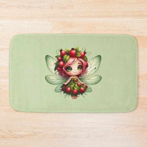 Item preview, Cute Rosehip Fairy Anime Girl Manga Kawaii Summer Elves Nature designed and sold by Annika Shurafa.