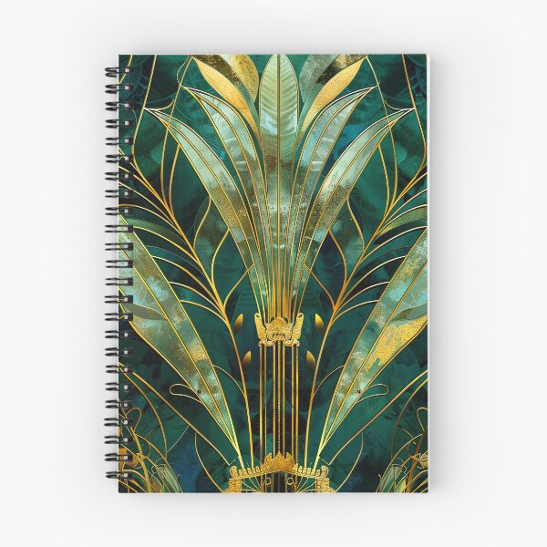 Item preview, Teal Gold Vintage 1920s Style Pattern, Gatsby Inspired Glamour designed and sold by Vic Torys ☆.