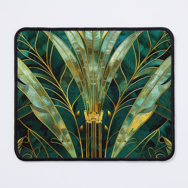 Item preview, Teal Gold Vintage 1920s Style Pattern, Gatsby Inspired Glamour designed and sold by Vic Torys ☆.