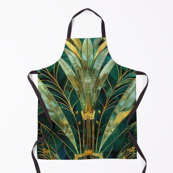 Item preview, Teal Gold Vintage 1920s Style Pattern, Gatsby Inspired Glamour designed and sold by Vic Torys ☆.