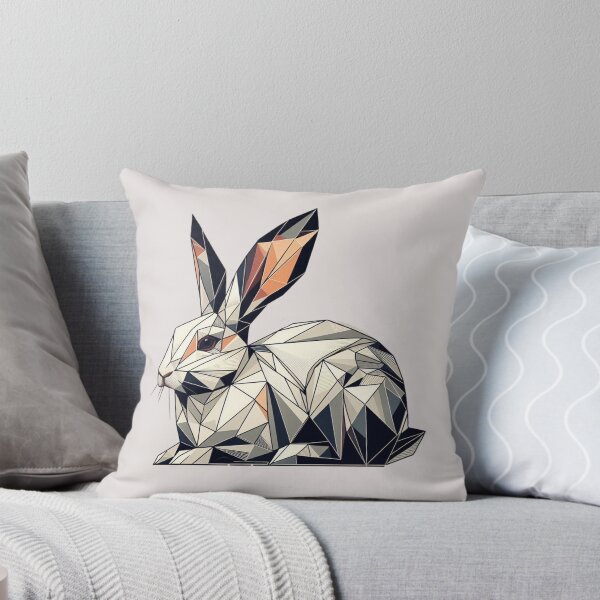 Item preview, Long Eared Rabbit Geometric Art designed and sold by Myra365Art.