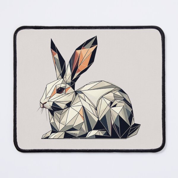 Item preview, Long Eared Rabbit Geometric Art designed and sold by Myra365Art.