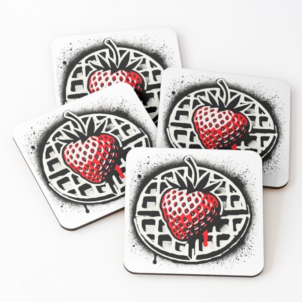 Item preview, Strawberries Waffles designed and sold by Blink Art Studio.