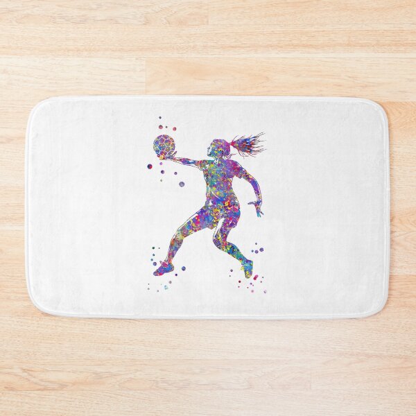 Item preview, Handball Player Girl Hits The Ball designed and sold by Rosaliartbook.