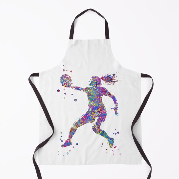 Item preview, Handball Player Girl Hits The Ball designed and sold by Rosaliartbook.