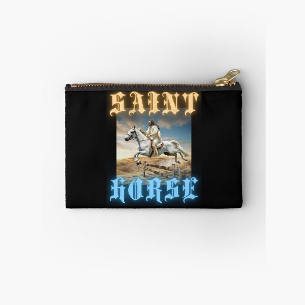 Item preview, Saint Horse jump say Jesus on horseback christian gothic crazy gifts designed and sold by thankful-loco.