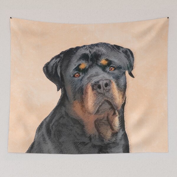 Item preview, Rottweiler Rottie Dog Painting Original Art designed and sold by alpendesigns.