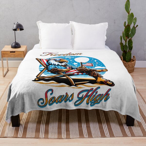 Item preview, Patriotic Beach Eagle designed and sold by Shipwrecked2020.