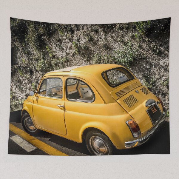 Item preview, Yellow Italian Antique Car designed and sold by umeimages.