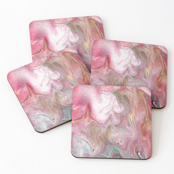 Item preview, Candle Fluffy Pink and Red Acrylic Abstract designed and sold by Doug  Siegel.