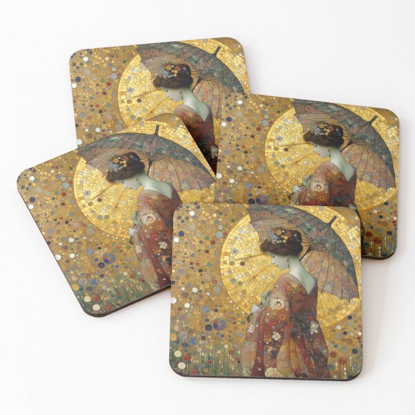 Item preview, Woman with Umbrella - Klimt 3 designed and sold by Kallak-AI-Art.