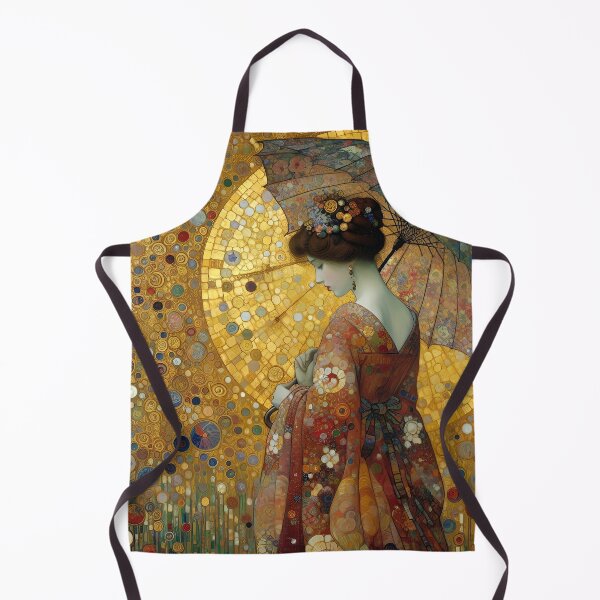 Item preview, Woman with Umbrella - Klimt 3 designed and sold by Kallak-AI-Art.