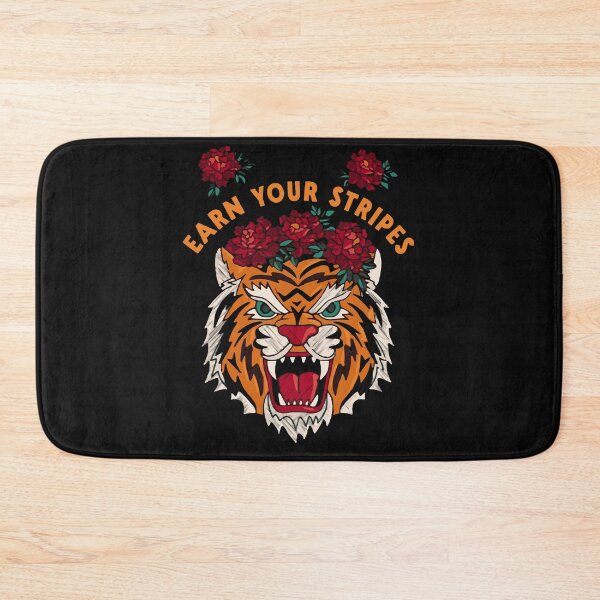 Item preview, Earn Your Stripes - Fierce Flowery Tiger designed and sold by Corinne Alexa Jackson.