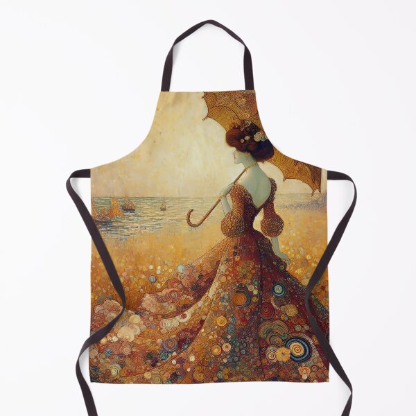 Item preview, Woman with Umbrella - Klimt 4 designed and sold by Kallak-AI-Art.