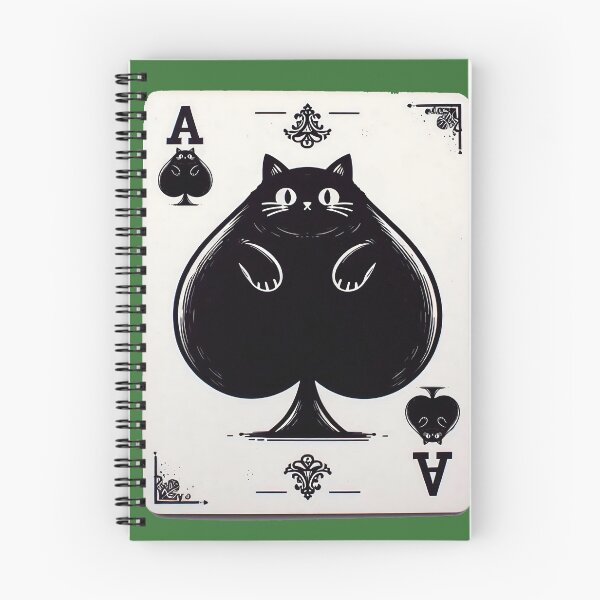 Item preview, Ace of Spades Funny Fat Cat Poker Card  designed and sold by Nabucodonoshop.