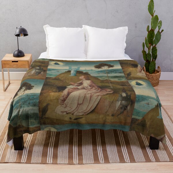 Item preview, St. John the Evangelist on Patmos Painting by Hieronymus Bosch designed and sold by TeeARTHY.