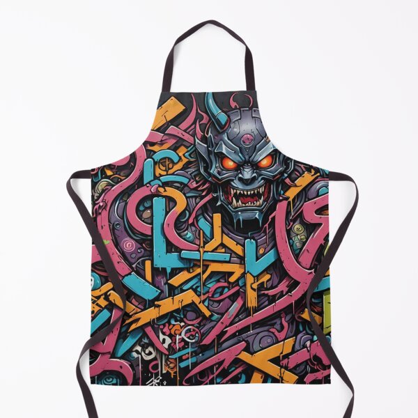 Item preview, Abstract Cyberpunk Graffiti, Cyber Demon, Japanese Art designed and sold by Burn-Ego.