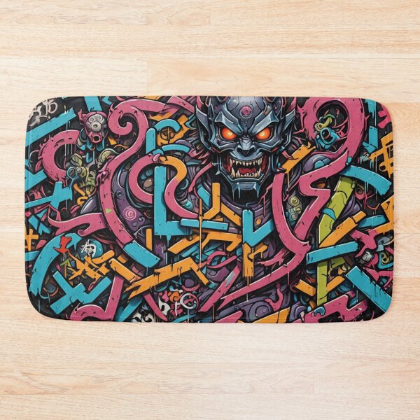 Item preview, Abstract Cyberpunk Graffiti, Cyber Demon, Japanese Art designed and sold by Burn-Ego.