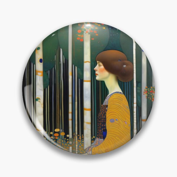 Item preview, Woman in Winter Forest - Klimt 6 designed and sold by Kallak-AI-Art.