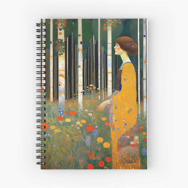 Item preview, Woman in Winter Forest - Klimt 6 designed and sold by Kallak-AI-Art.