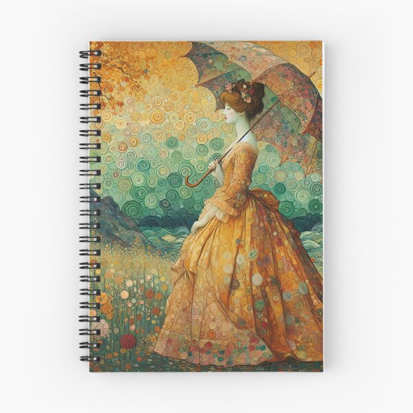 Item preview, Woman with Umbrella - Klimt 7 designed and sold by Kallak-AI-Art.