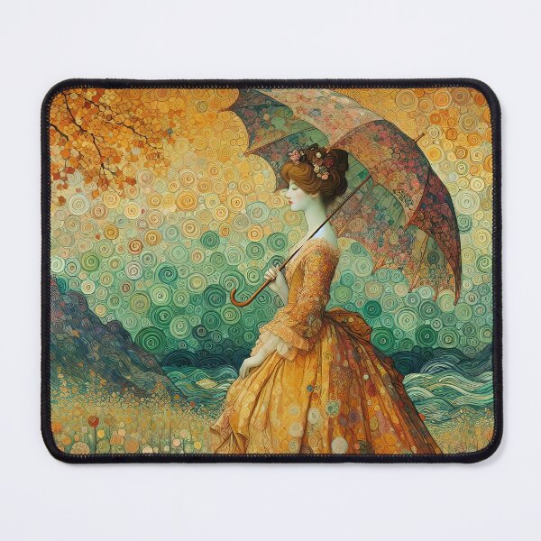 Item preview, Woman with Umbrella - Klimt 7 designed and sold by Kallak-AI-Art.