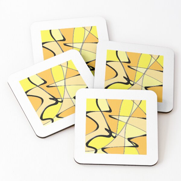 Item preview, Abstract Zigzag Yellow Sunshine Design designed and sold by RainShiny.