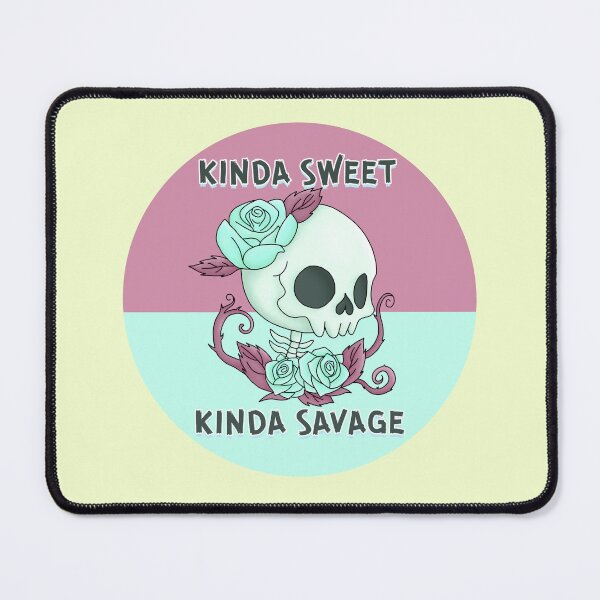 Item preview, Kinda Sweet Kinda Savage skull designed and sold by franktact.