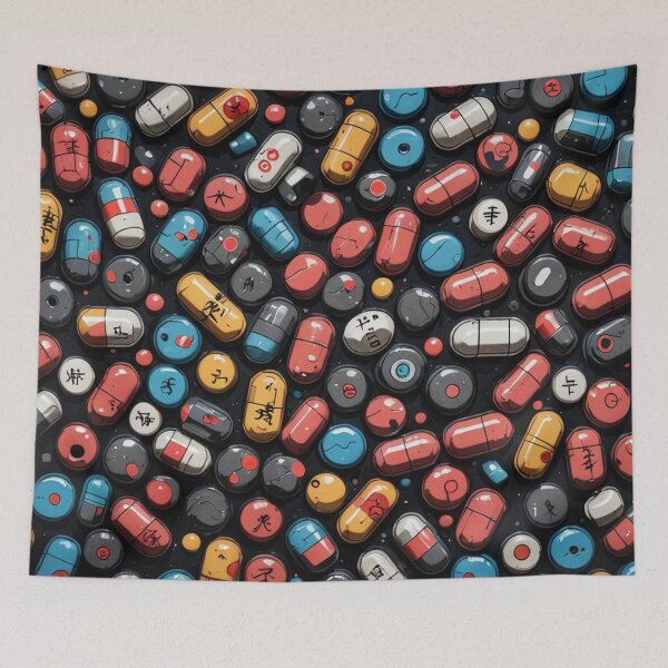 Item preview, Cartoon Drugs Graffiti, Japanese Street Art, Pills designed and sold by Burn-Ego.