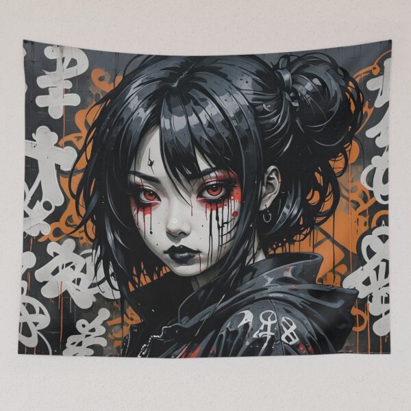 Item preview, Urban Goth Girl, Graffiti Art, Japanese Subculture designed and sold by Burn-Ego.