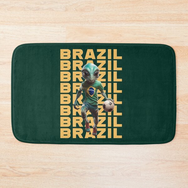 Item preview, FUN ALIEN BRAZIL SOCCER EXTRATERRESTRIAL DESIGN designed and sold by La Loca.