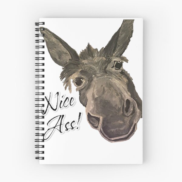 Item preview, Nice Ass (Donkey) acrylic painting funny  designed and sold by Alicia Perrelli.