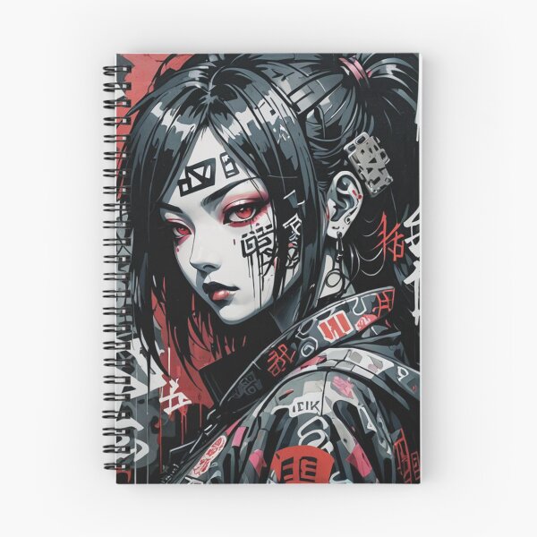Item preview, Urban Goth Girl, Graffiti Art, Kanji Tattoos designed and sold by Burn-Ego.