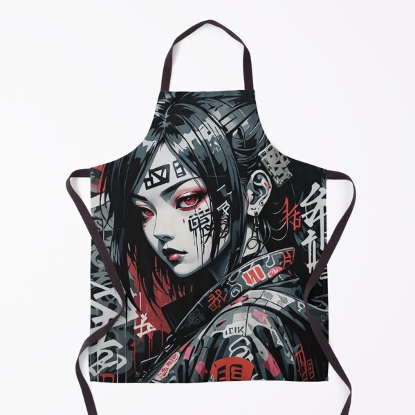 Item preview, Urban Goth Girl, Graffiti Art, Kanji Tattoos designed and sold by Burn-Ego.