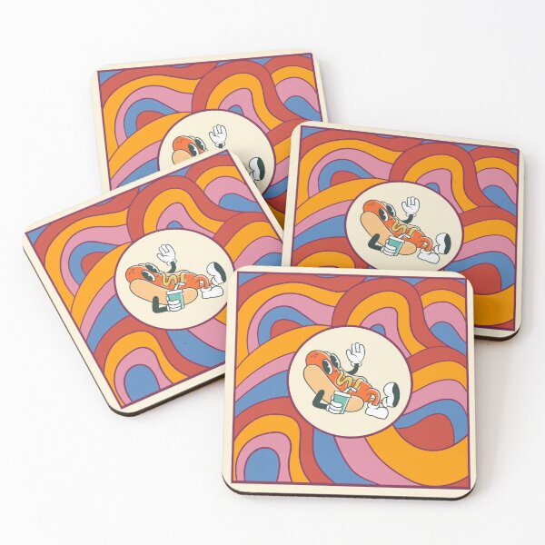 Item preview, Psychedelic Hot Dog Wearing Sunglasses designed and sold by martin max.