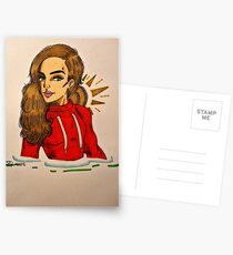 Sportive Girl Postcards