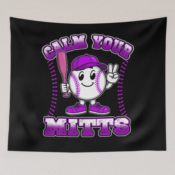 Item preview, Calm Your Mitts Baseball Player Funny Baseball Game Joke designed and sold by tigger shop.