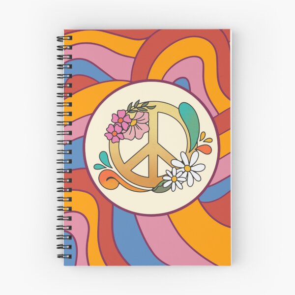Item preview, Psychedelic peace symbol with flowers designed and sold by martin max.