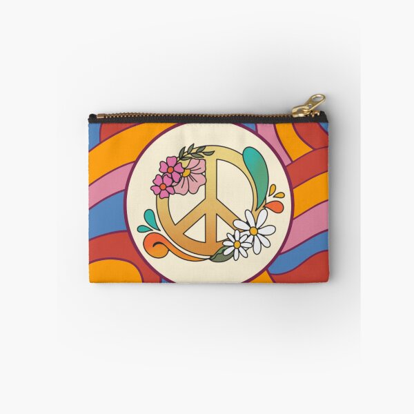 Item preview, Psychedelic peace symbol with flowers designed and sold by martin max.