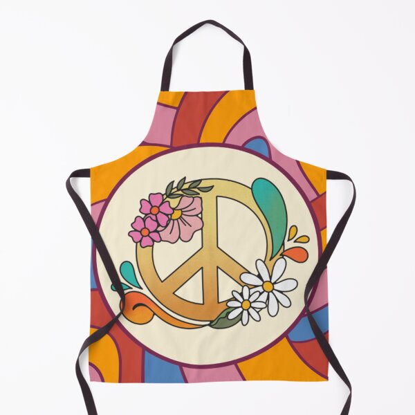 Item preview, Psychedelic peace symbol with flowers designed and sold by martin max.