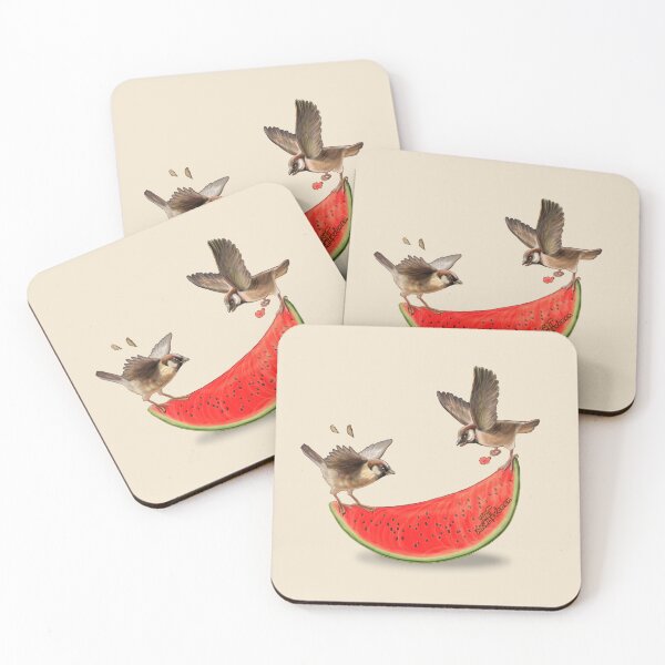 Item preview, Summer Sparrows Painting designed and sold by AK-Hevonen.
