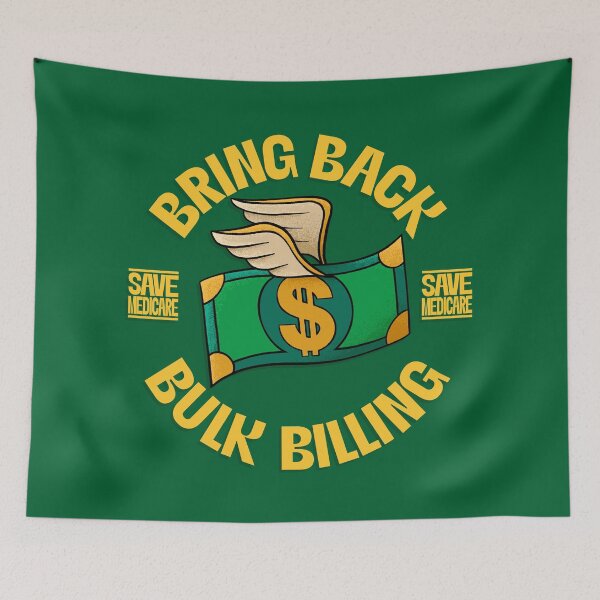 Item preview, Bring Back Bulk Billing - American Traditional Flash Tattoo designed and sold by Picket Club.